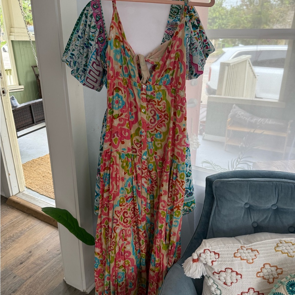 House of Harlow 1960 Multicolor Bohemian Dress